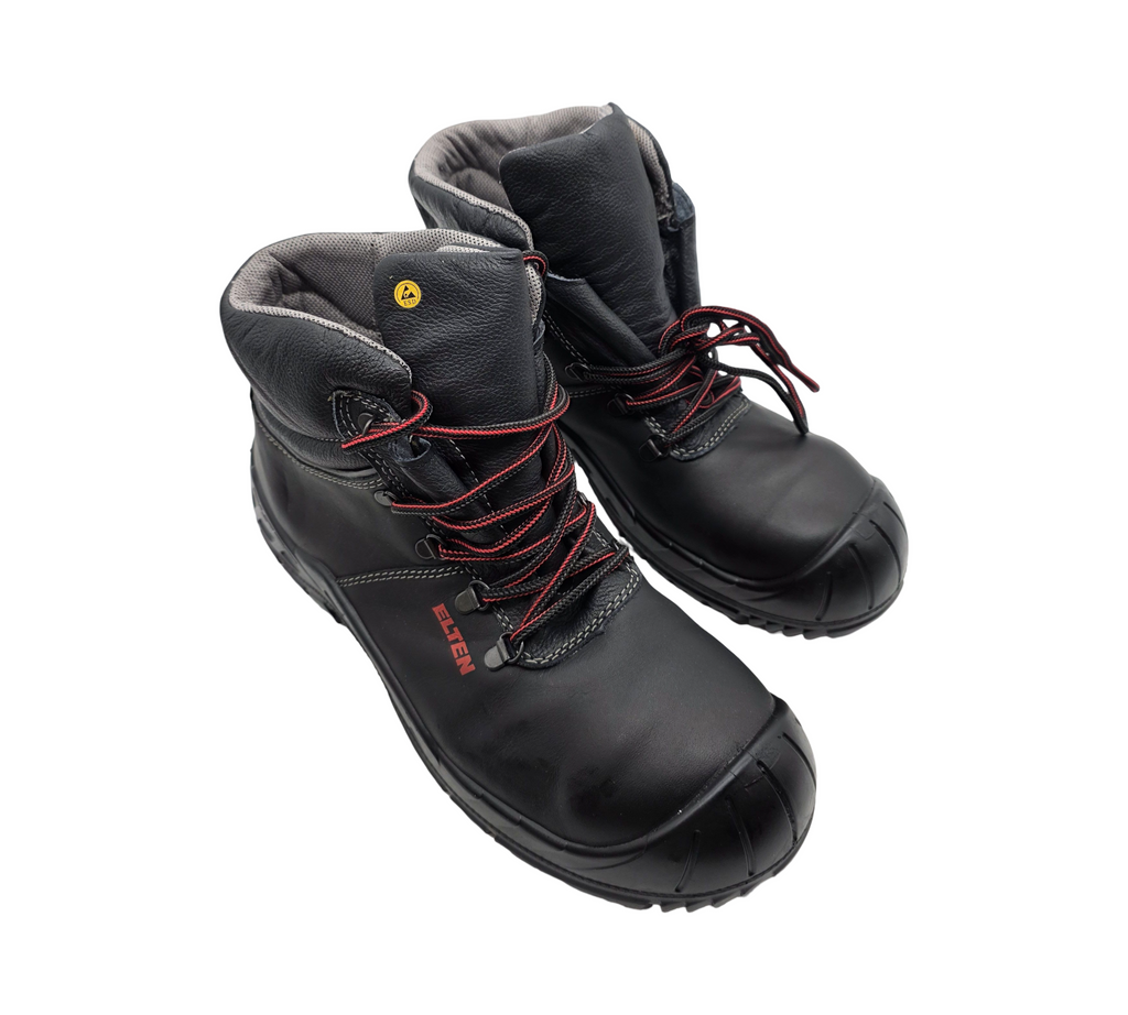 ELTEN RENZO XW Mid ESD S3 Sicherheitsstiefel Herren Stahlkappe Gr. 45 Schwarz