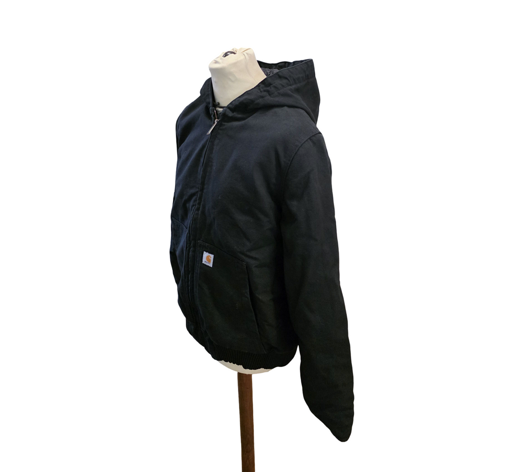 Carhartt Damen Loose Fit Duck Active Jacke Isoliert Größe L Schwarz