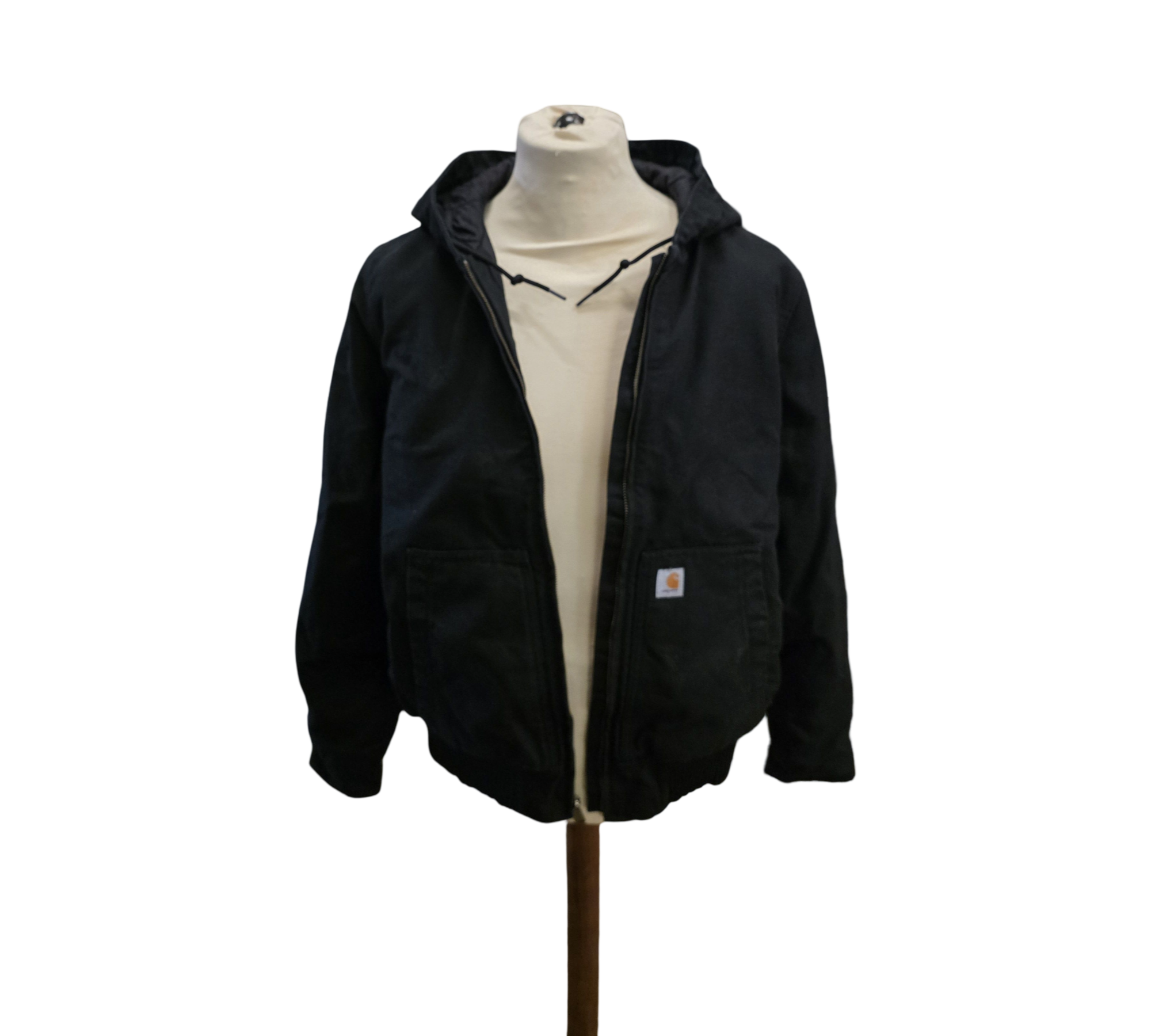 Carhartt Damen Loose Fit Duck Active Jacke Isoliert Größe L Schwarz