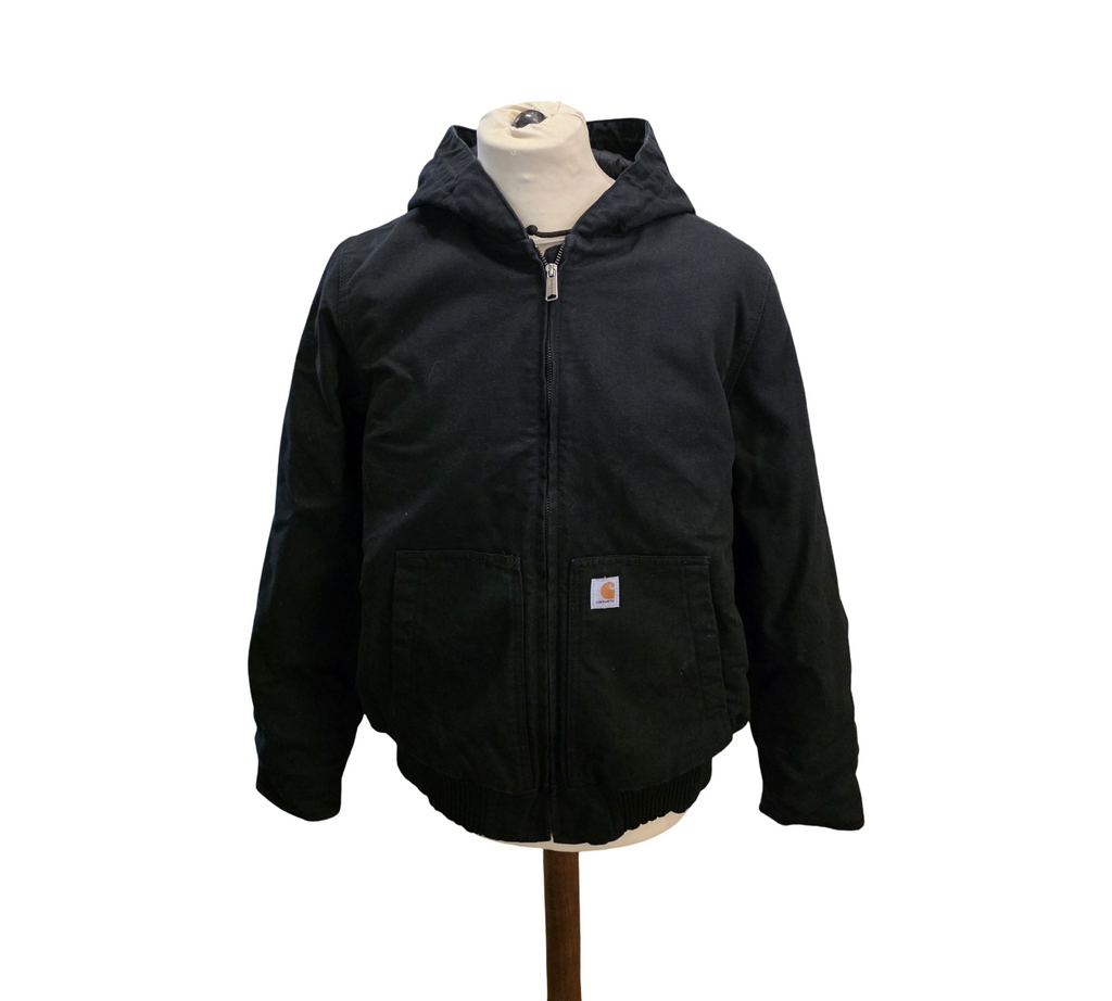 Carhartt Damen Loose Fit Duck Active Jacke Isoliert Größe L Schwarz
