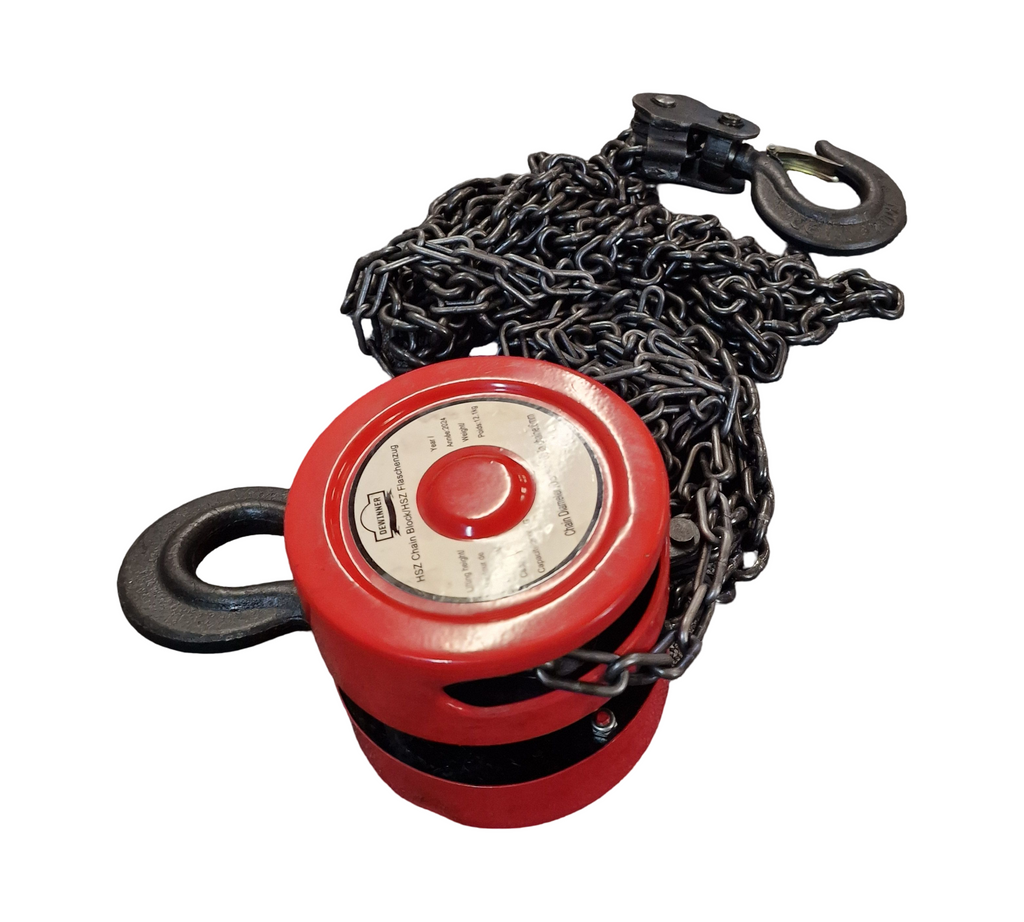 DEWINNER Manual Chain Hoist 2T Pulley Block 3m Lifting Height G80 Red