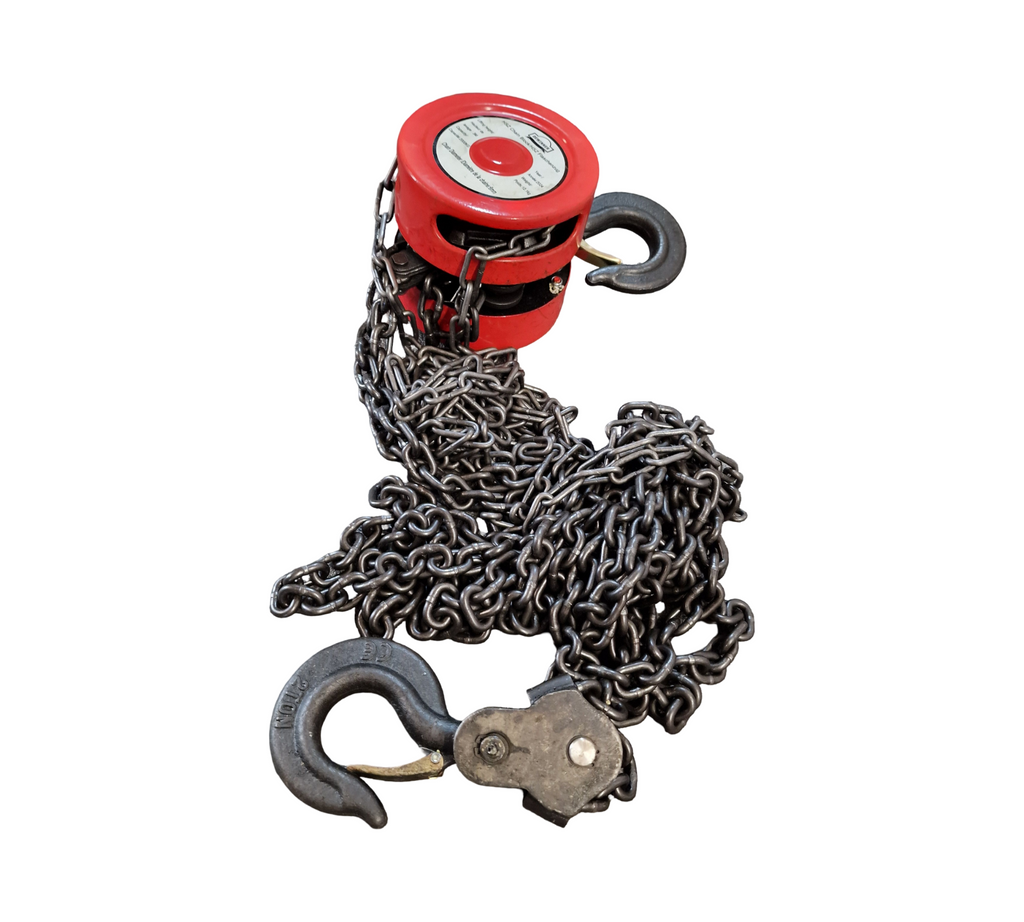 DEWINNER Manual Chain Hoist 2T Pulley Block 3m Lifting Height G80 Red