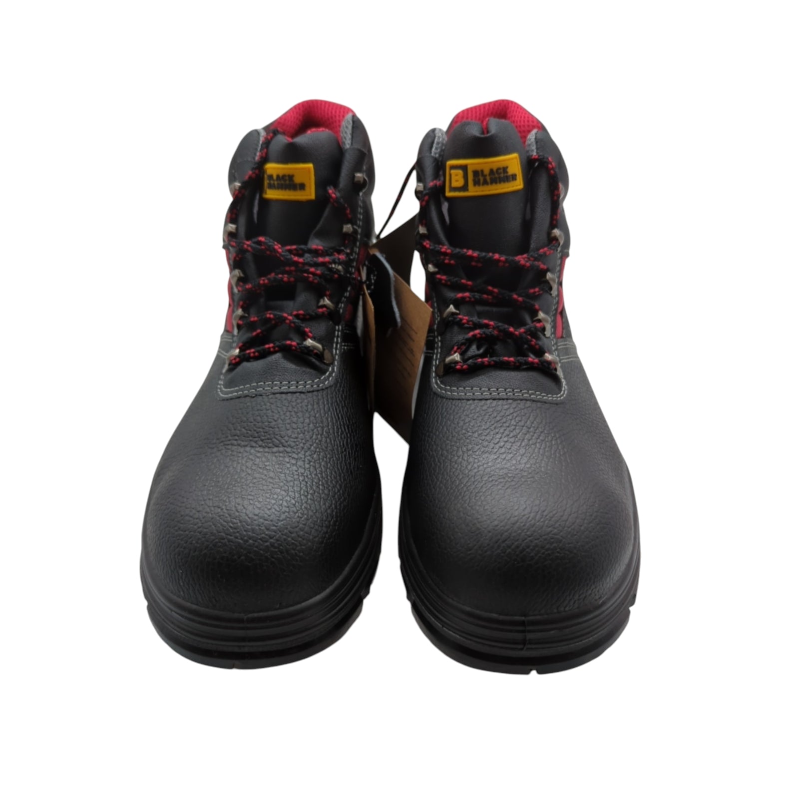 BLACK HAMMER Safety Boots Men S3 SRC Leather Size 47 Black