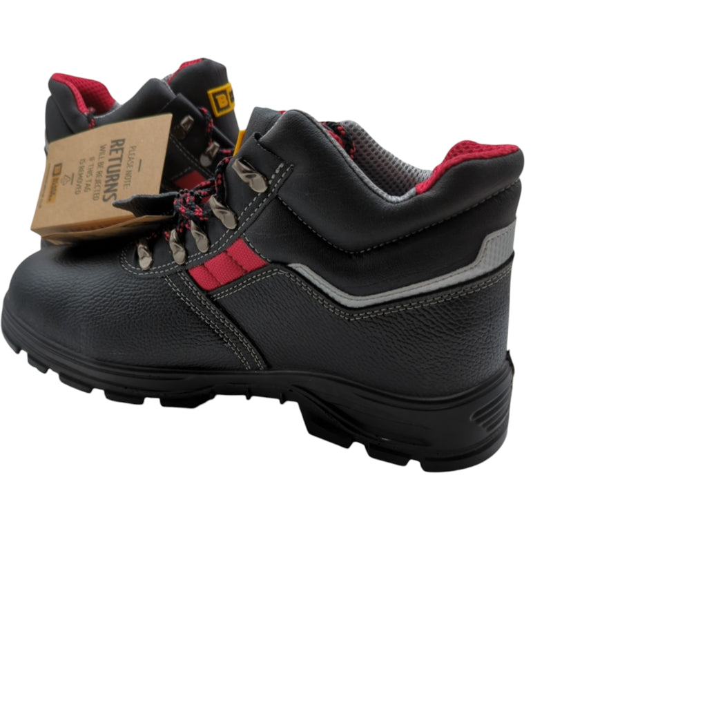 BLACK HAMMER Safety Boots Men S3 SRC Leather Size 47 Black