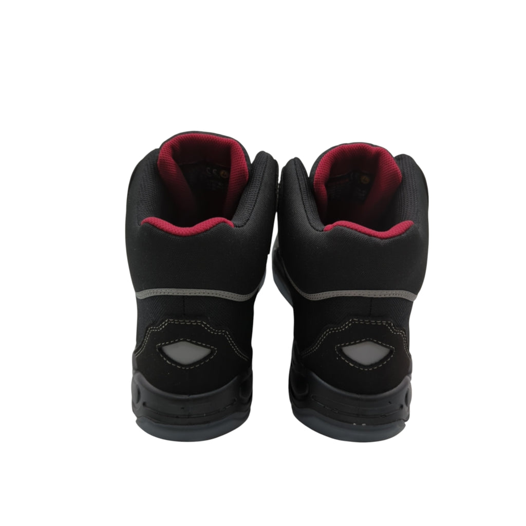 ELTEN Sander Pro ESD S3S Sicherheitsschuhe Kunststoffkappe Gr. 48 Schwarz/Rot