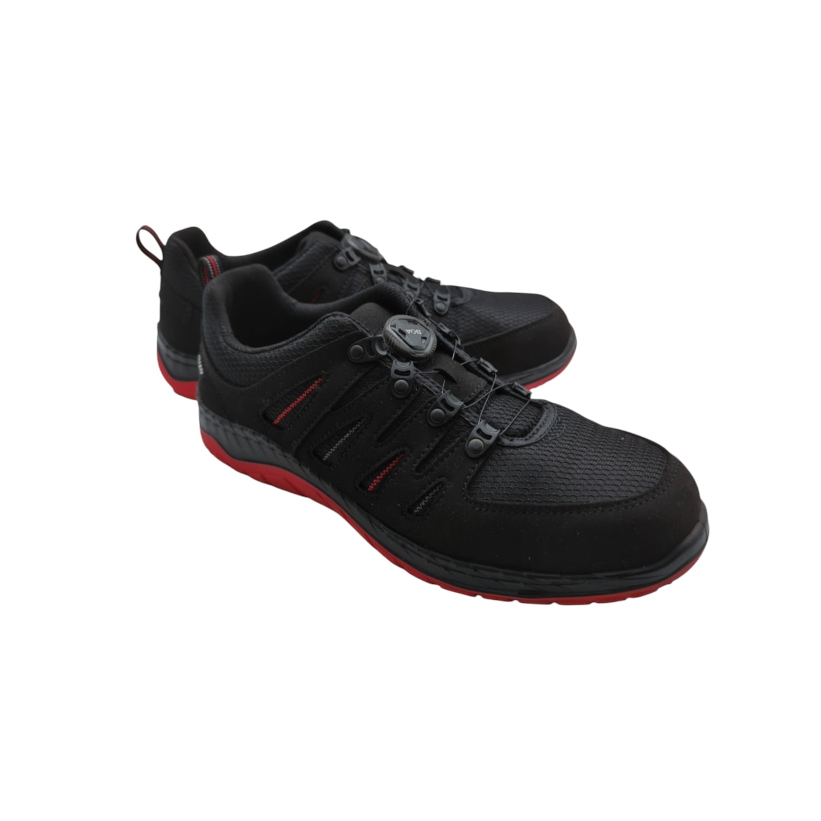 ELTEN Maddox BOA Black-Red Low ESD S3 Sicherheitsschuhe Gr. 43 Schwarz/Rot