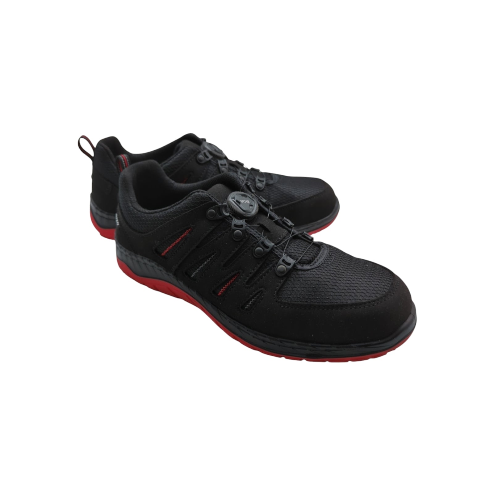ELTEN Maddox BOA Black-Red Low ESD S3 Sicherheitsschuhe Gr. 43 Schwarz/Rot