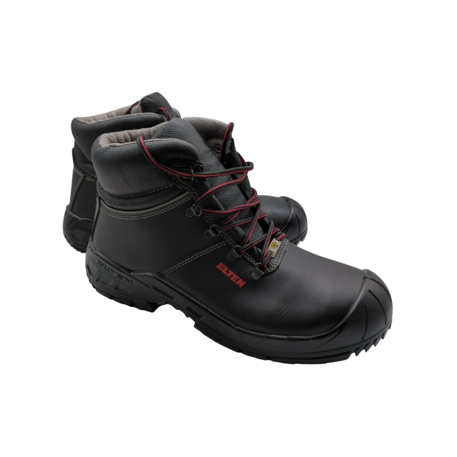 ELTEN Laurenzo PU Mid ESD S3 Sicherheitsstiefel Unisex Stahlkappe Gr. 49 Schwarz