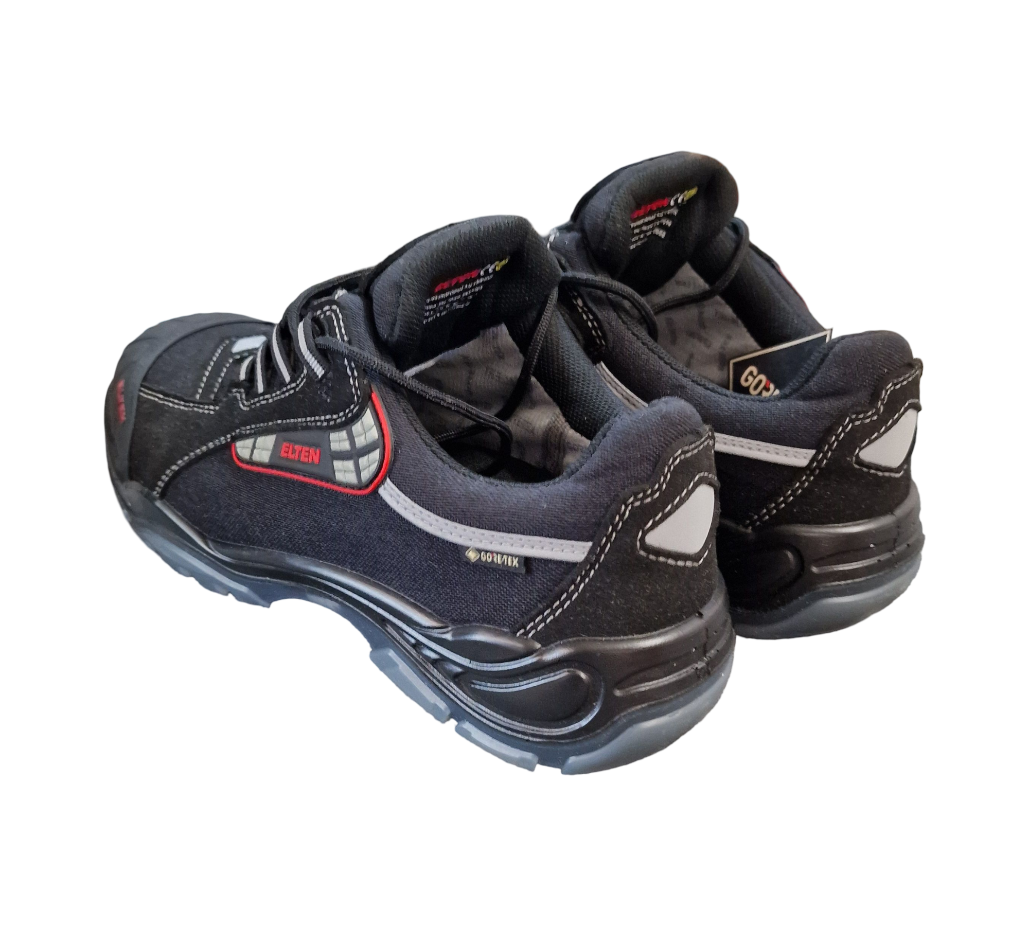 ELTEN Senex Pro GTX ESD S3 Sicherheitsschuhe Unisex Gr. 45 Schwarz/Rot