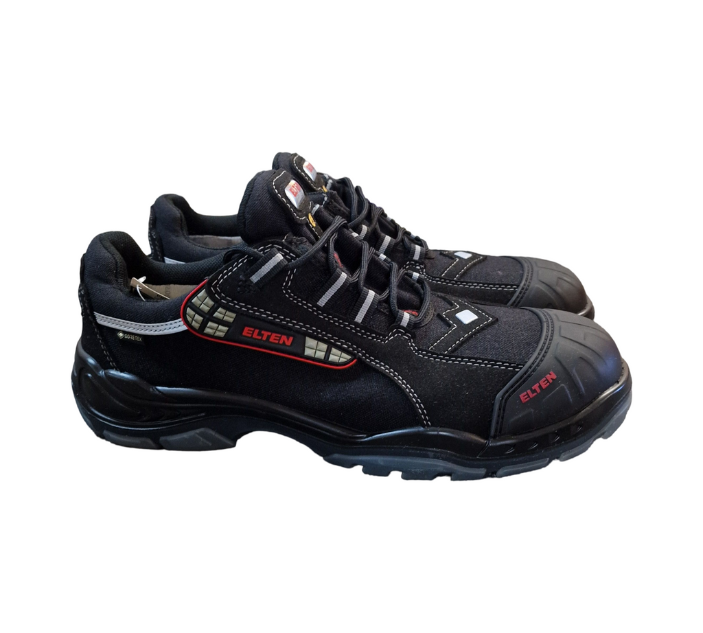 ELTEN Senex Pro GTX ESD S3 Sicherheitsschuhe Unisex Gr. 45 Schwarz/Rot