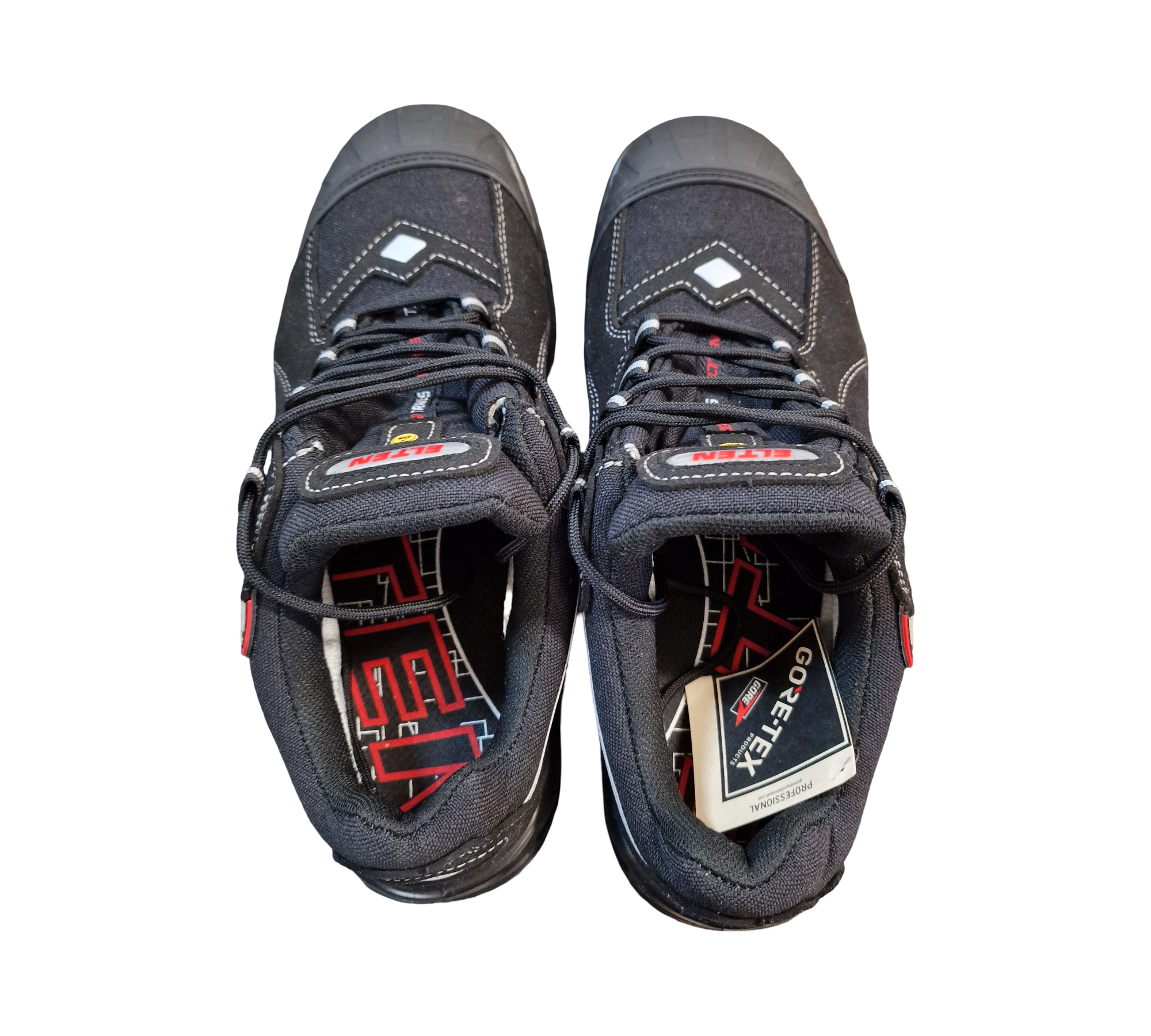 ELTEN Senex Pro GTX ESD S3 Sicherheitsschuhe Unisex Gr. 45 Schwarz/Rot