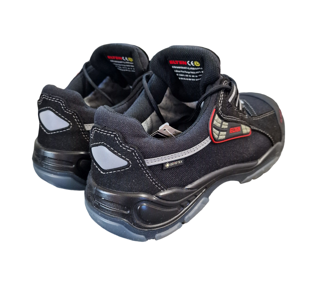 ELTEN Senex Pro GTX ESD S3 Sicherheitsschuhe Unisex Gr. 45 Schwarz/Rot