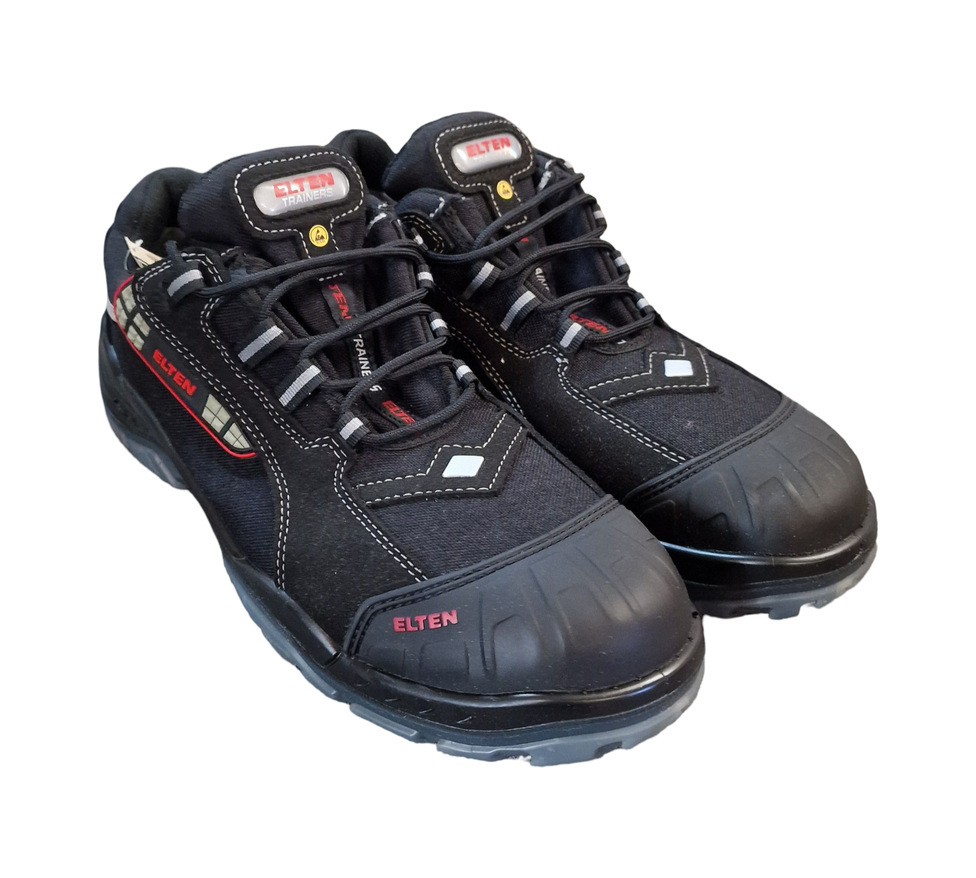 ELTEN Senex Pro GTX ESD S3 Sicherheitsschuhe Unisex Gr. 45 Schwarz/Rot