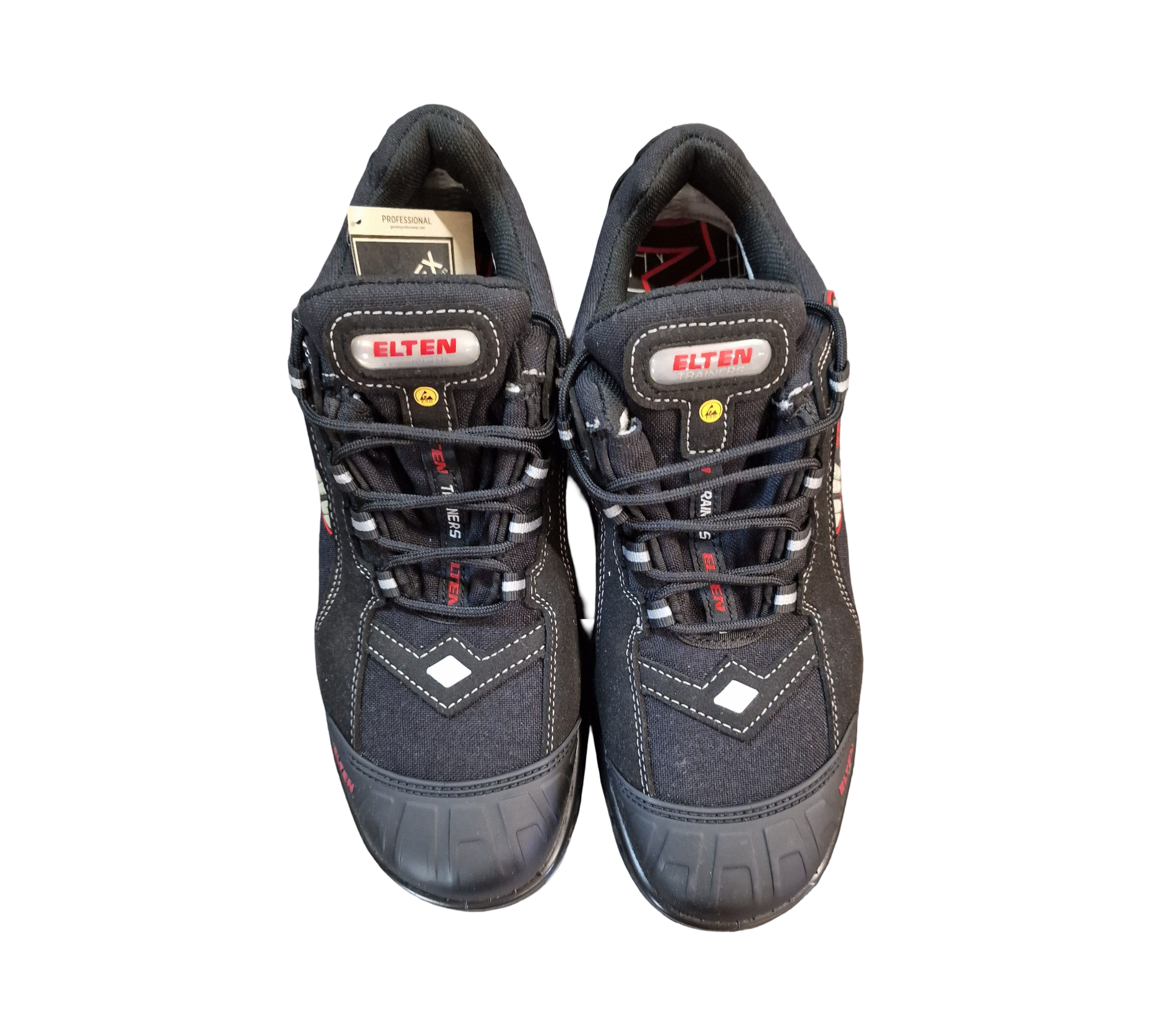 ELTEN Senex Pro GTX ESD S3 Sicherheitsschuhe Unisex Gr. 45 Schwarz/Rot