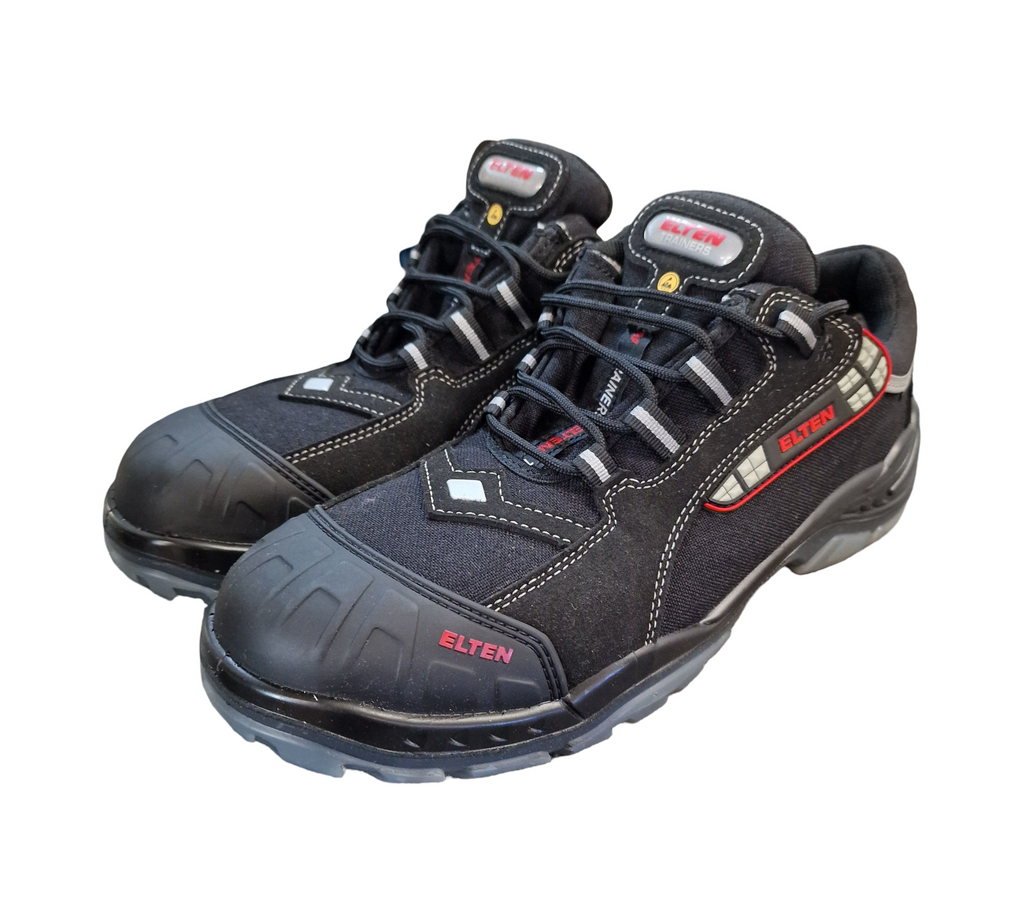 ELTEN Senex Pro GTX ESD S3 Sicherheitsschuhe Unisex Gr. 45 Schwarz/Rot