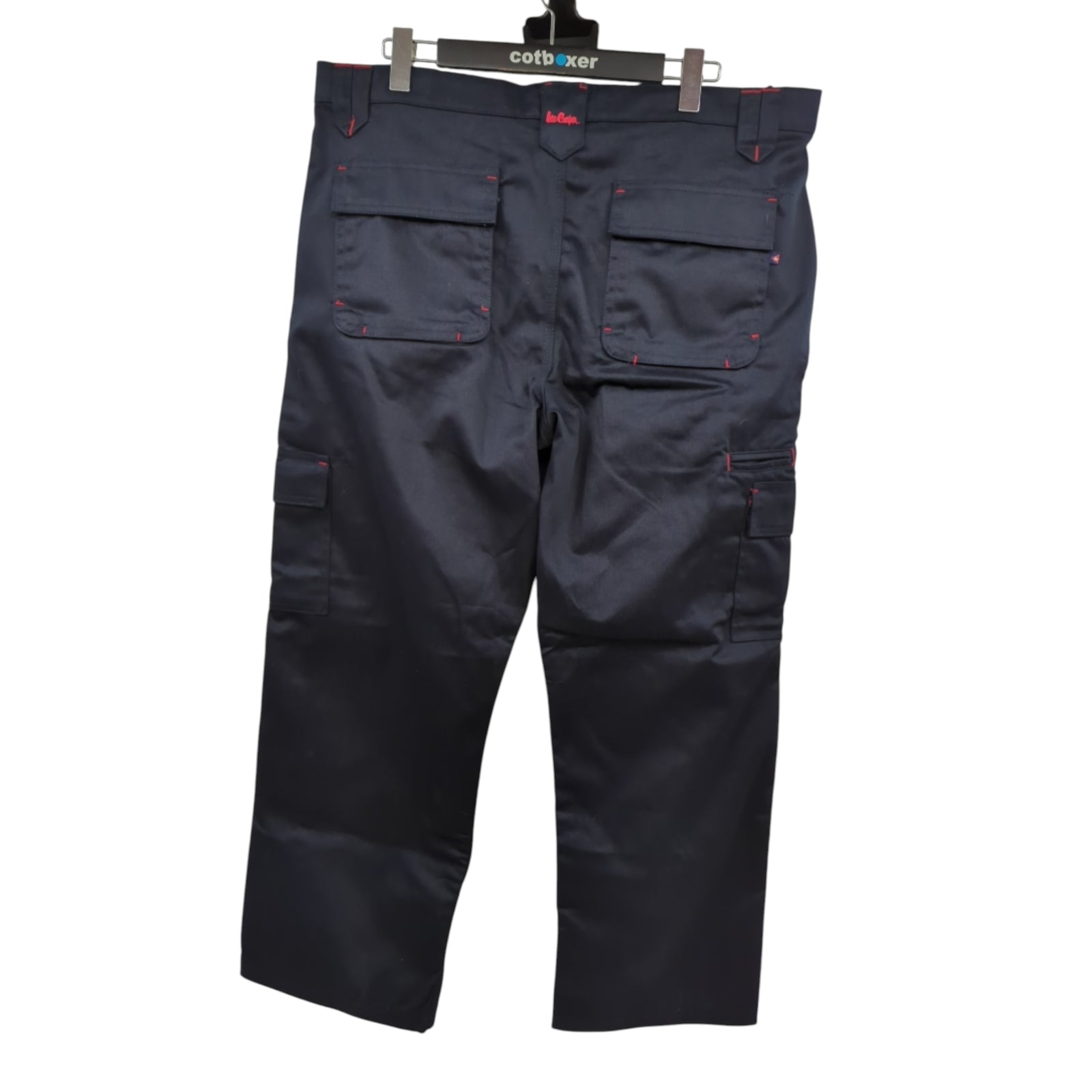 Lee Cooper LCPNT206 Herren Arbeits-Cargohose mit Mehrfachtaschen, Pflegeleicht, Strapazierfähig mit Kniepolstertaschen, Marine, 40W/29L