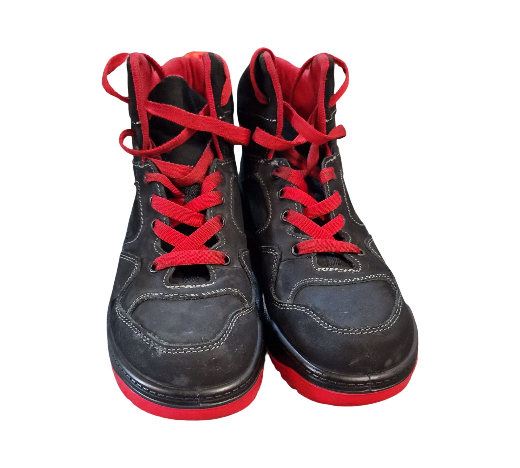 ELTEN Maverick Mid ESD S3 Sicherheitsstiefel Unisex Gr. 41 Schwarz/Rot