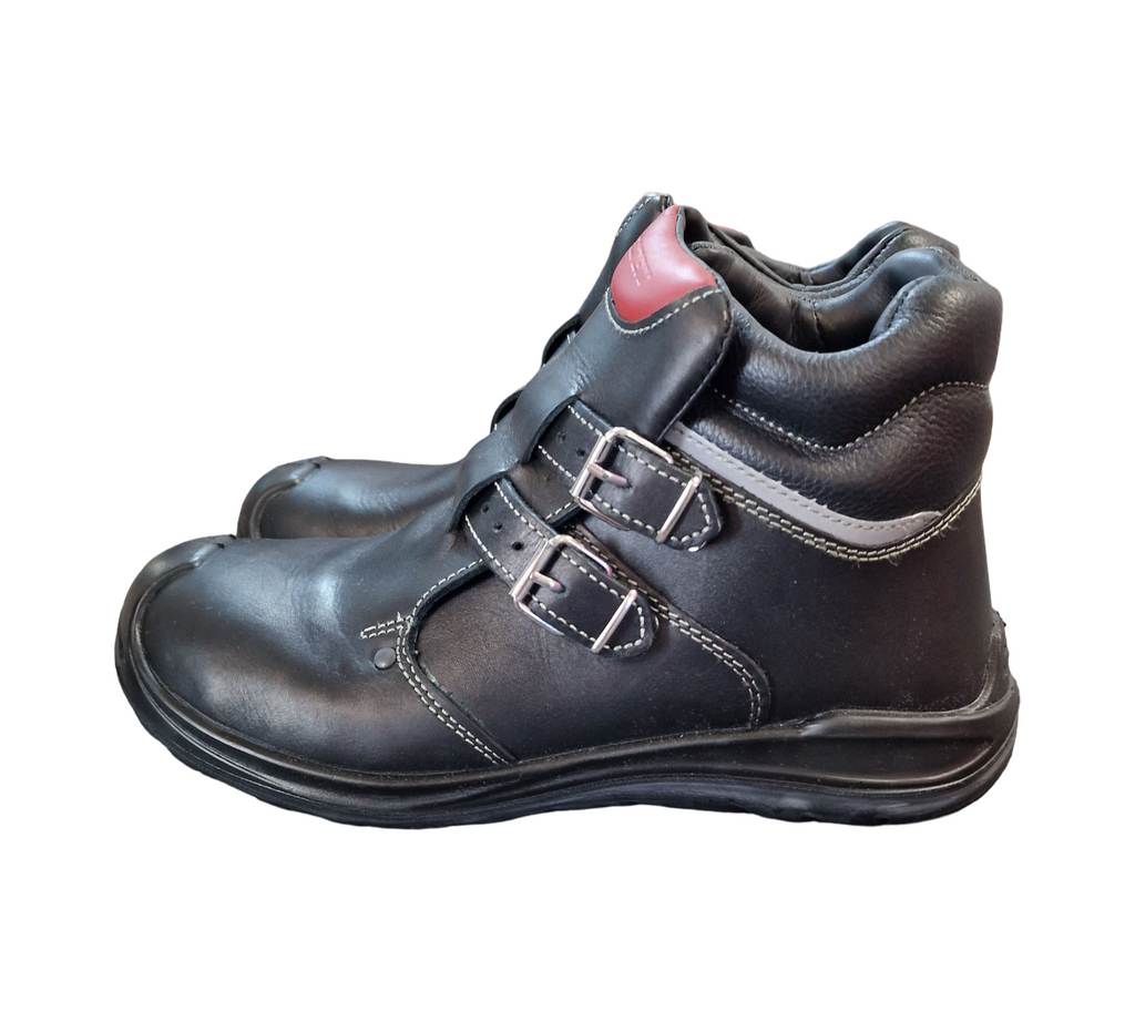 ELTEN ANDERSON Roof Work Shoes ESD S3 HI Leather Size 42 Black Red