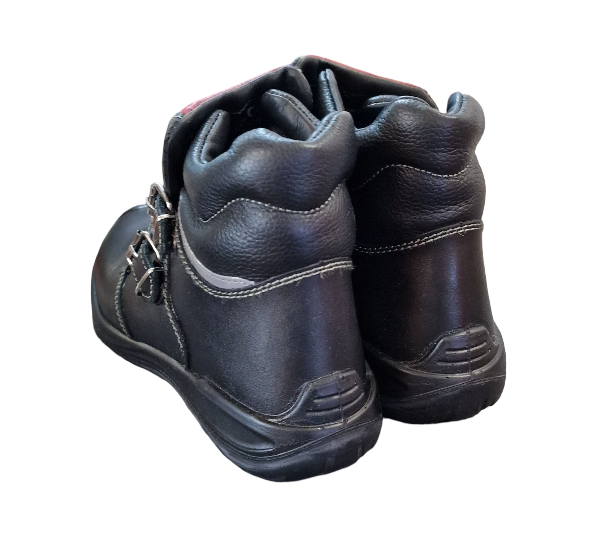 ELTEN ANDERSON Roof Work Shoes ESD S3 HI Leather Size 42 Black Red