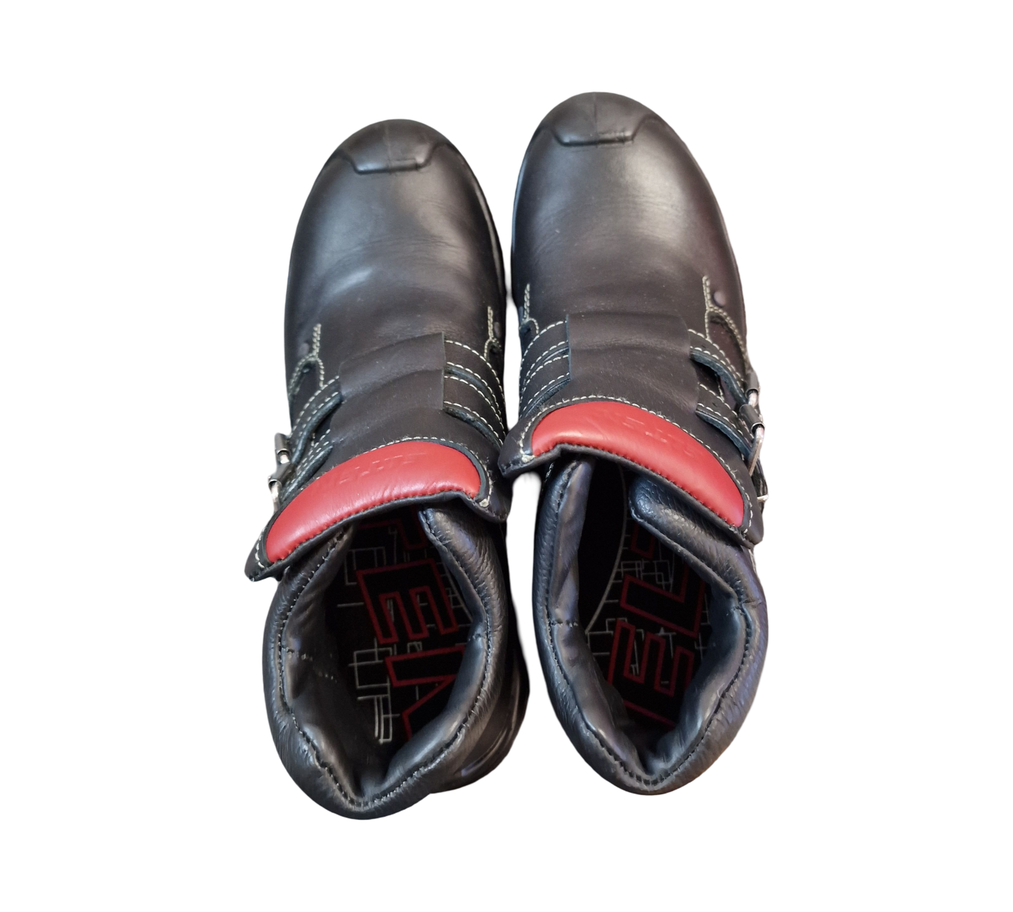 ELTEN ANDERSON Roof Work Shoes ESD S3 HI Leather Size 42 Black Red