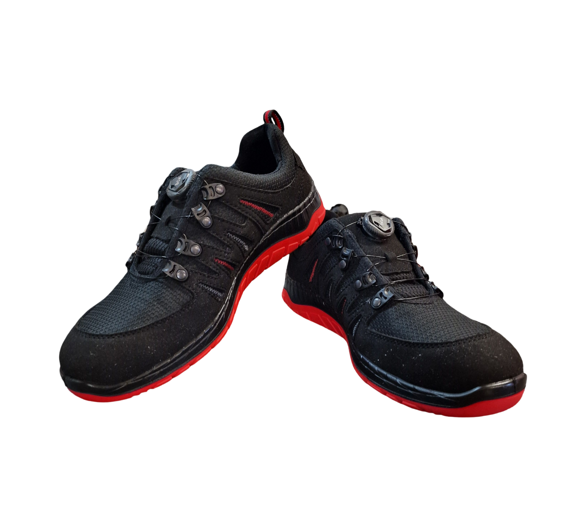 ELTEN MADDOX BOA Low Arbeitsschuhe ESD S3 Stahlkappe Größe 42 Schwarz Rot