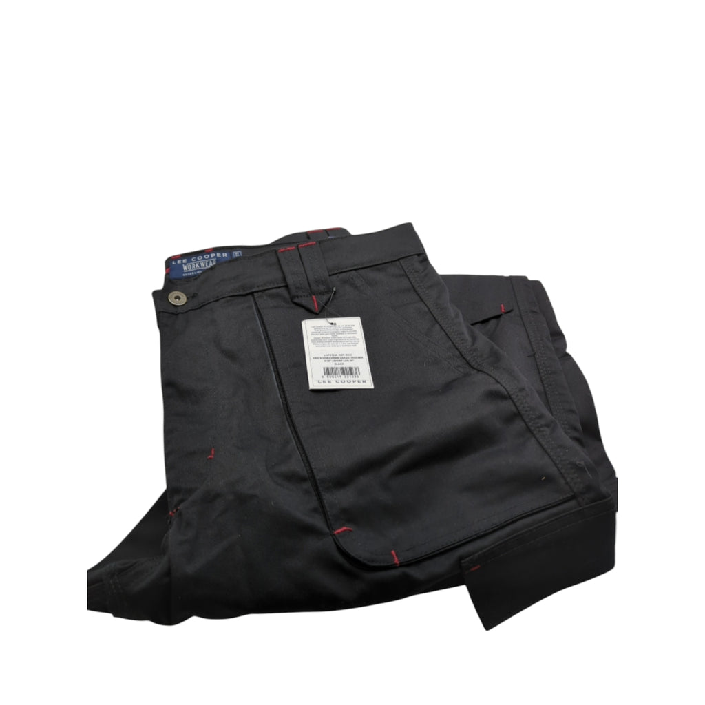 Lee Cooper LCPNT206 Herren Cargo-Arbeitshose Gr. 38W/29L Schwarz