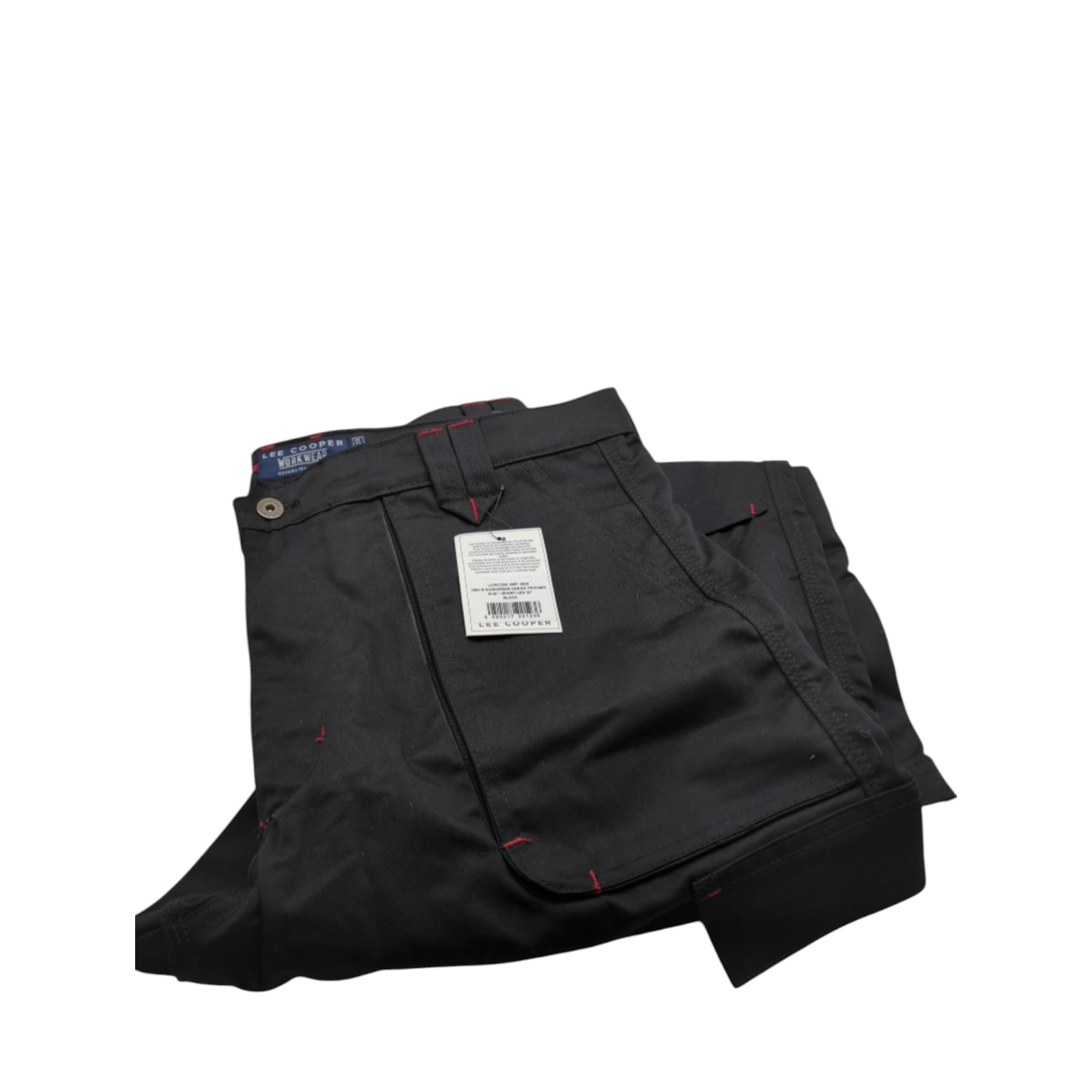 Lee Cooper LCPNT206 Herren Cargo-Arbeitshose Gr. 38W/29L Schwarz