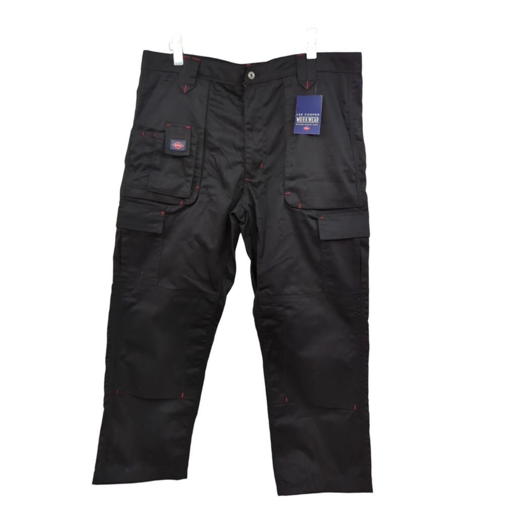 Lee Cooper LCPNT206 Herren Cargo-Arbeitshose Gr. 38W/29L Schwarz