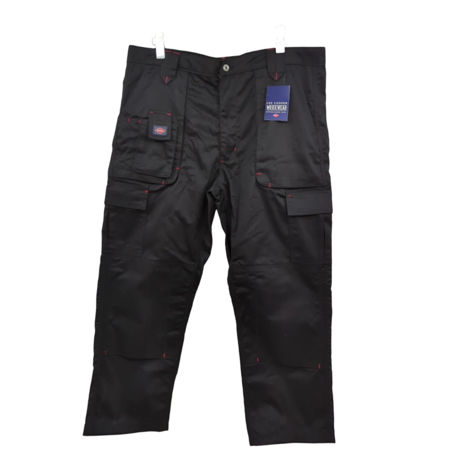 Lee Cooper LCPNT206 Herren Cargo-Arbeitshose Gr. 38W/29L Schwarz