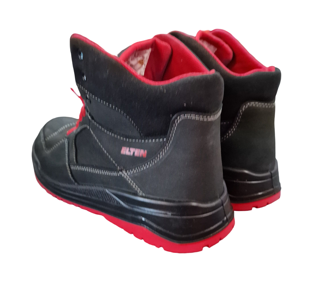 ELTEN MAVERICK Mid Sicherheitsschuhe ESD S3 Leder Stahlkappe Größe 45 Schwarz