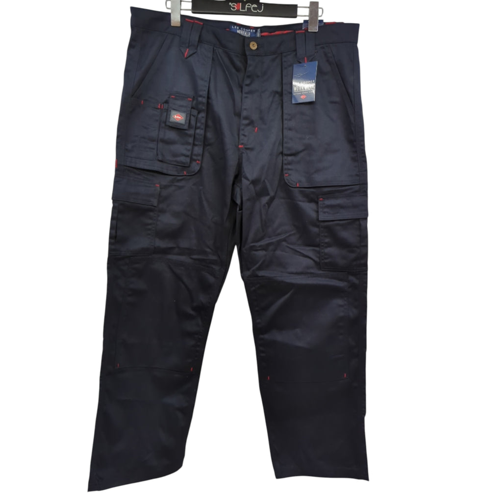 Lee Cooper LCPNT206 Herren Cargo-Arbeitshose Kniepolster 40W/31L Marine