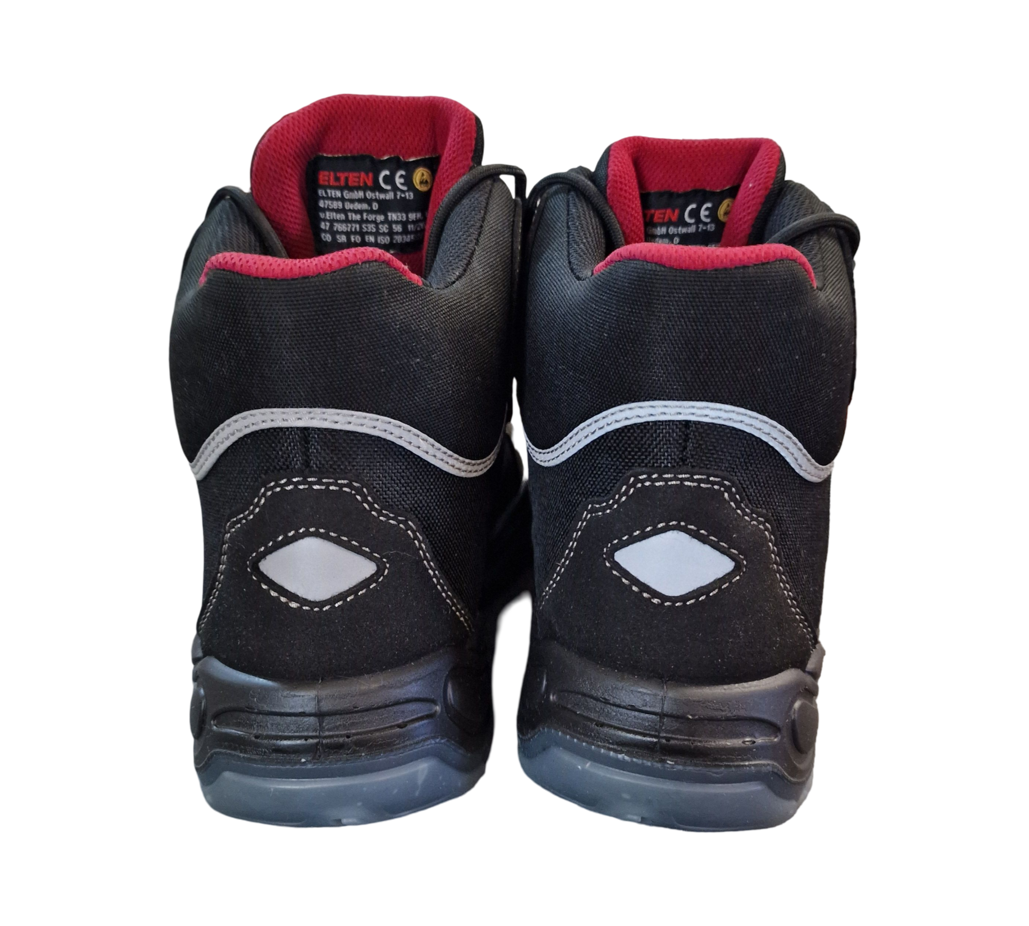 ELTEN SANDER Pro ESD S3 Sicherheitsschuhe Herren Gr. 47 Schwarz/Rot