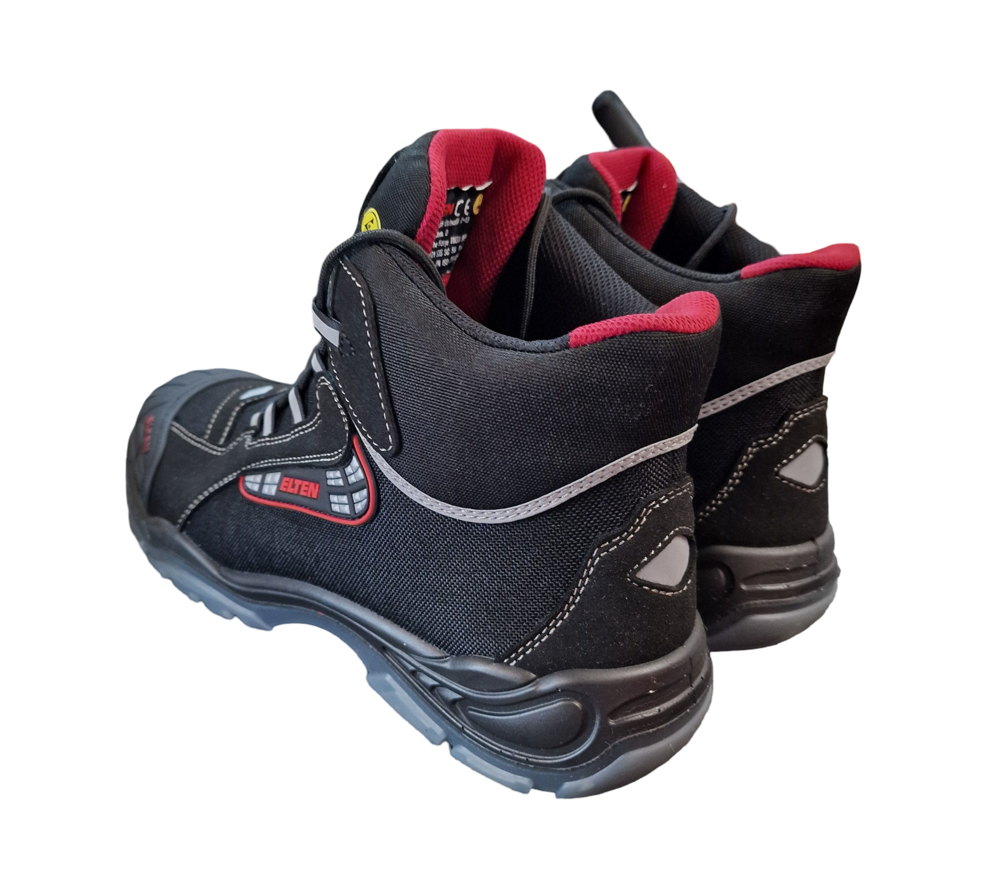 ELTEN SANDER Pro ESD S3 Sicherheitsschuhe Herren Gr. 47 Schwarz/Rot