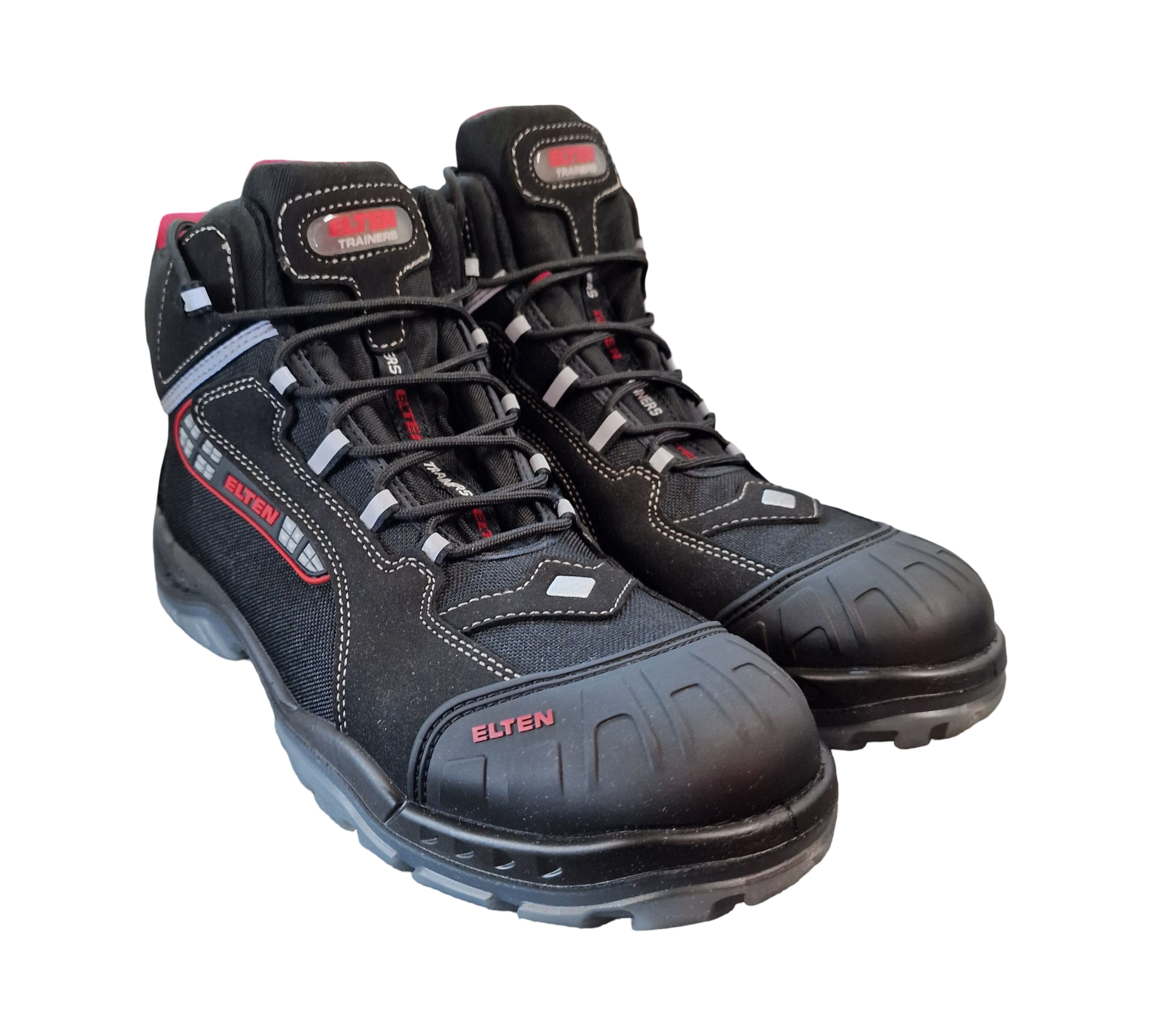 ELTEN SANDER Pro ESD S3 Sicherheitsschuhe Herren Gr. 47 Schwarz/Rot