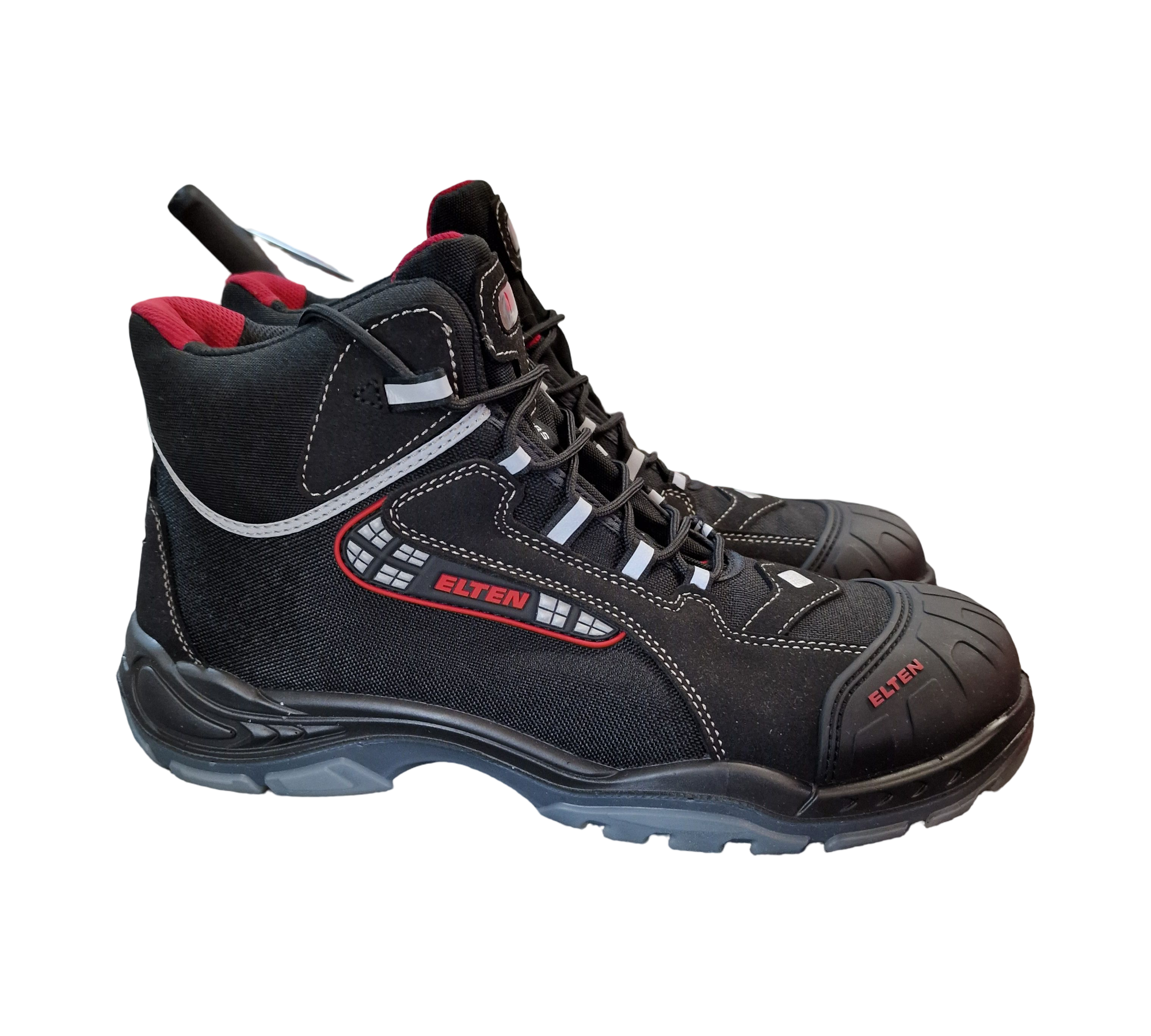 ELTEN SANDER Pro ESD S3 Sicherheitsschuhe Herren Gr. 47 Schwarz/Rot