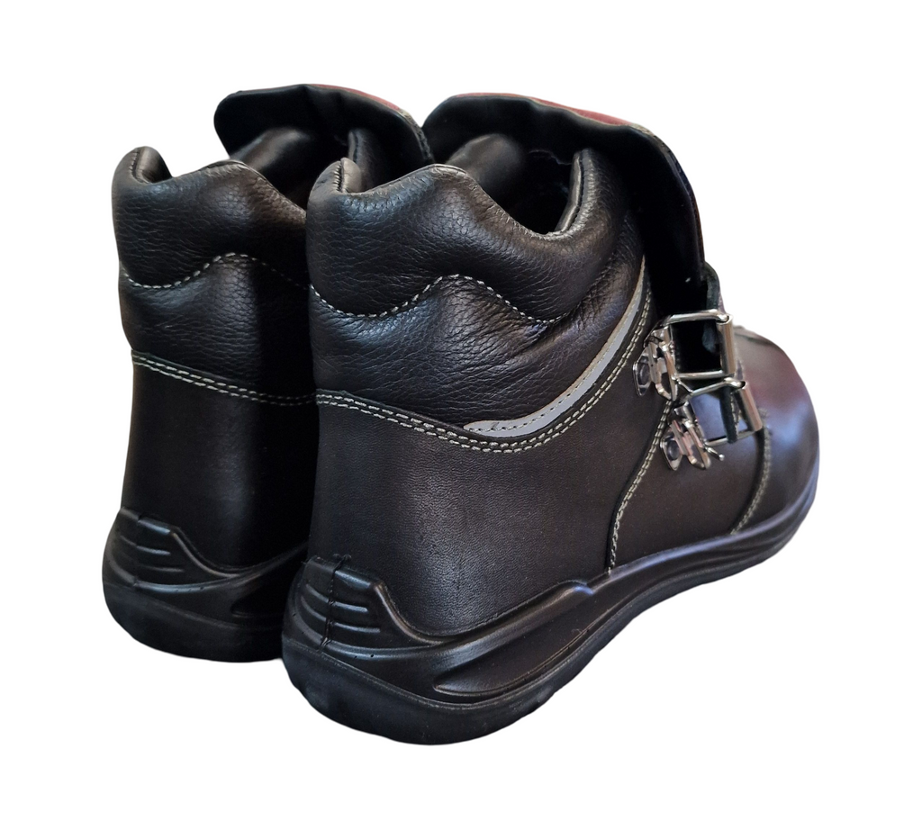 ELTEN ANDERSON S3 HI Men's Safety Boots, Size 44, Black/Red