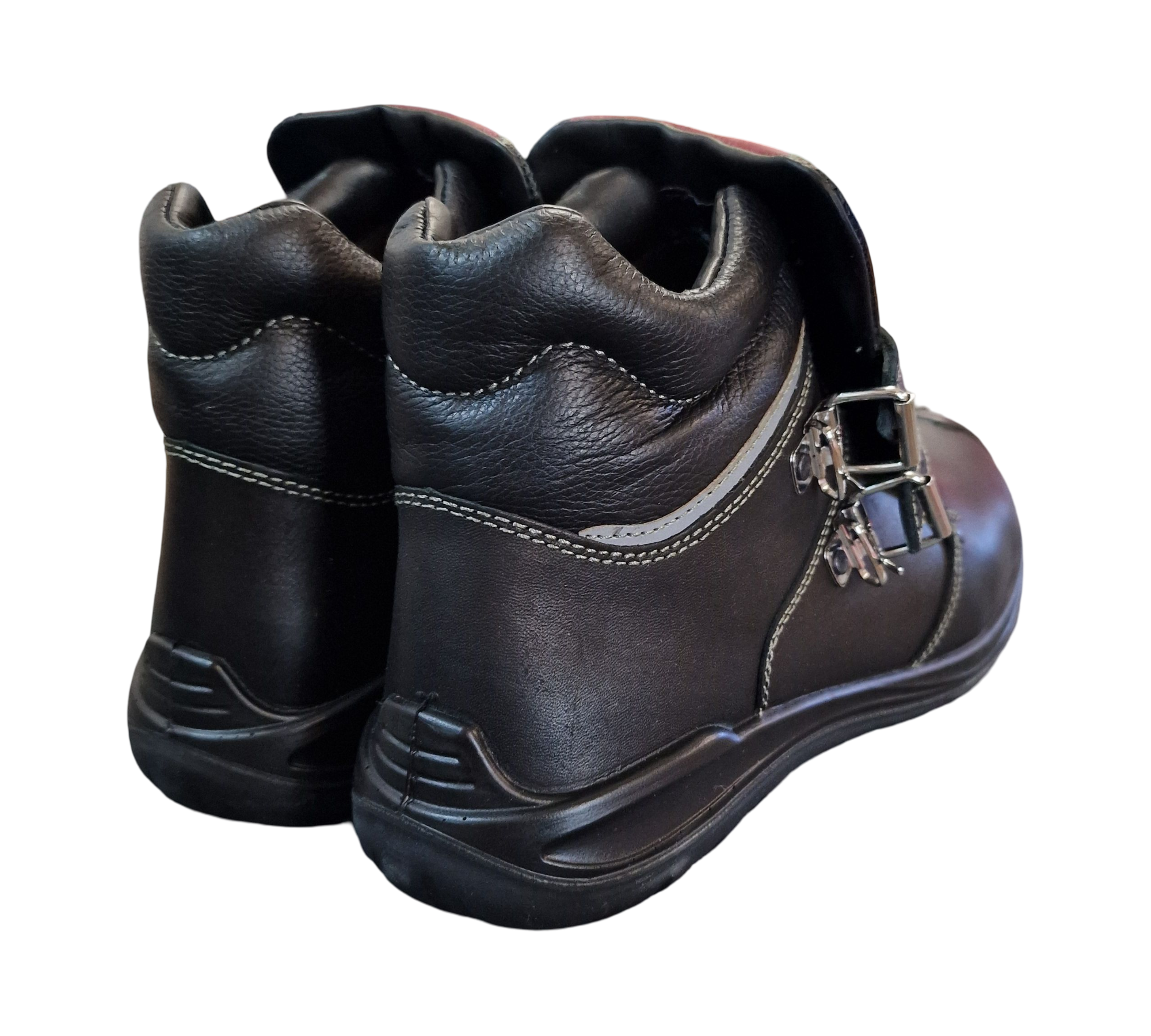 ELTEN ANDERSON S3 HI Men's Safety Boots, Size 44, Black/Red
