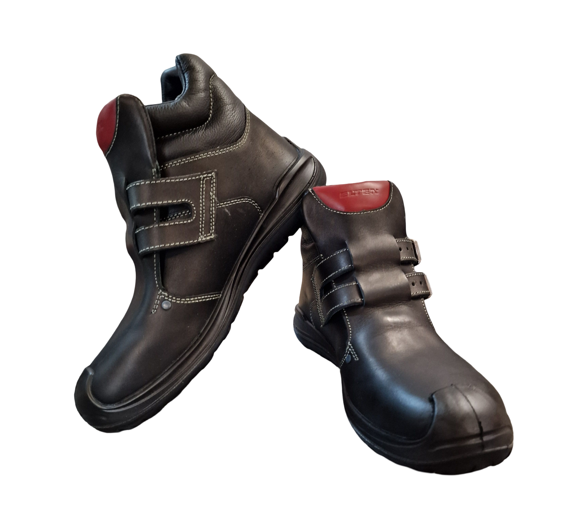 ELTEN ANDERSON S3 HI Men's Safety Boots, Size 44, Black/Red