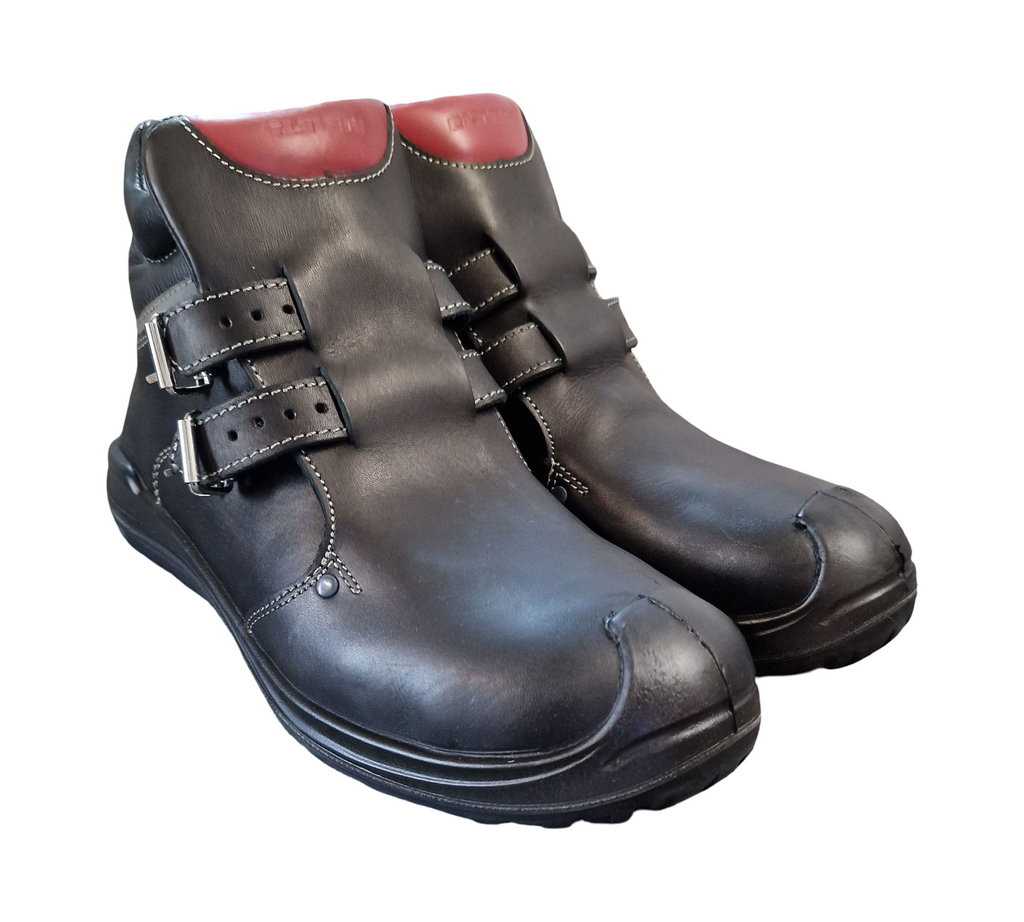 ELTEN ANDERSON S3 HI Men's Safety Boots, Size 44, Black/Red