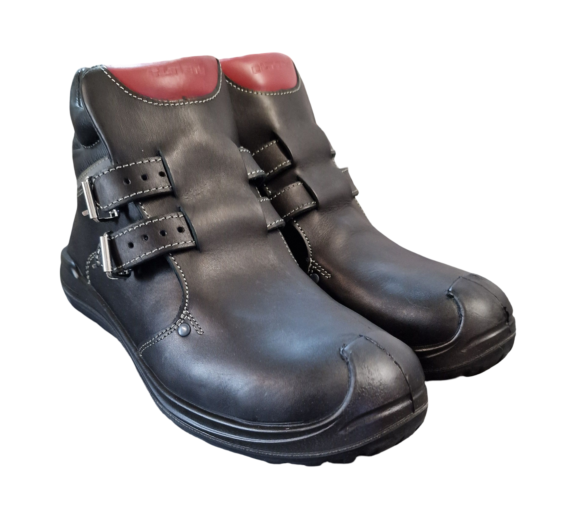ELTEN ANDERSON S3 HI Men's Safety Boots, Size 44, Black/Red