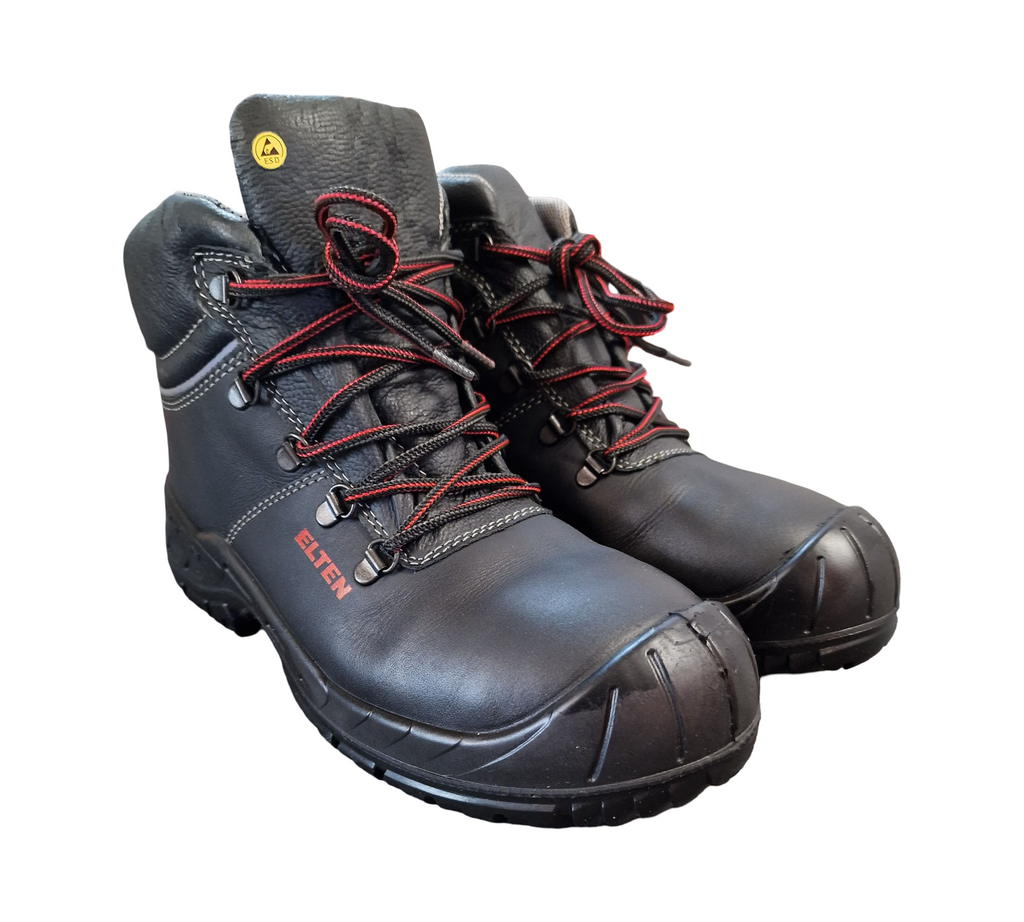 ELTEN RENZO XXW Mid ESD S3 Sicherheitsstiefel Unisex Gr. 42 Schwarz