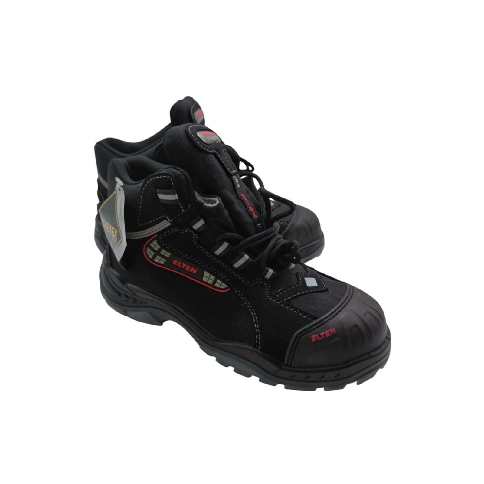 ELTEN Sander Pro GTX ESD S3 Safety Shoes Unisex Size 38 Black/Red