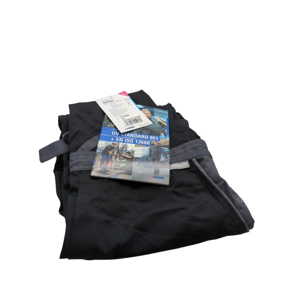 Planam 2719052 Highline Women's Work Bib Overalls Size 52 Black Grey