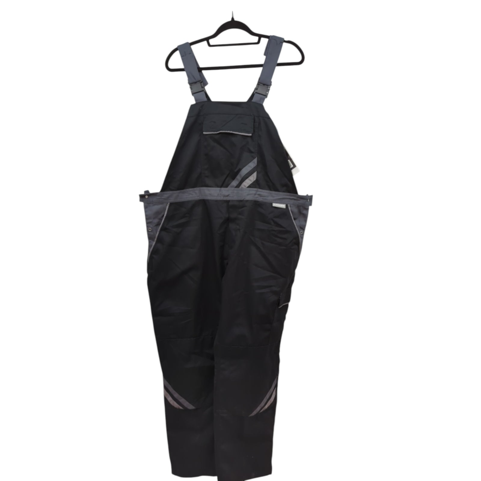 Planam 2719052 Highline Women's Work Bib Overalls Size 52 Black Grey