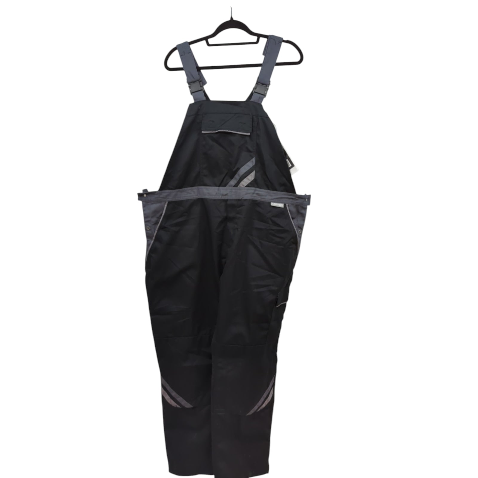 Planam 2719052 Highline Women's Work Bib Overalls Size 52 Black Grey