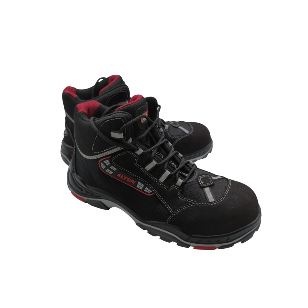 ELTEN Sander ESD S3S Safety Shoes Unisex Size 42 Black/Red