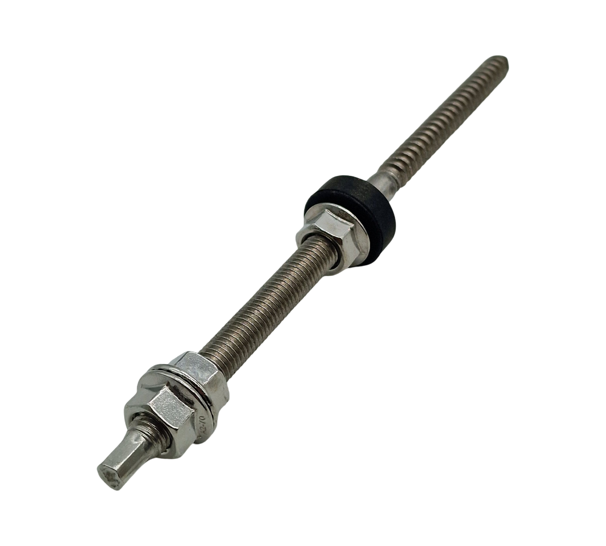 Offgridtec Hanger Bolts M10x200 Stainless Steel 10 pcs Adapter Plate EPDM