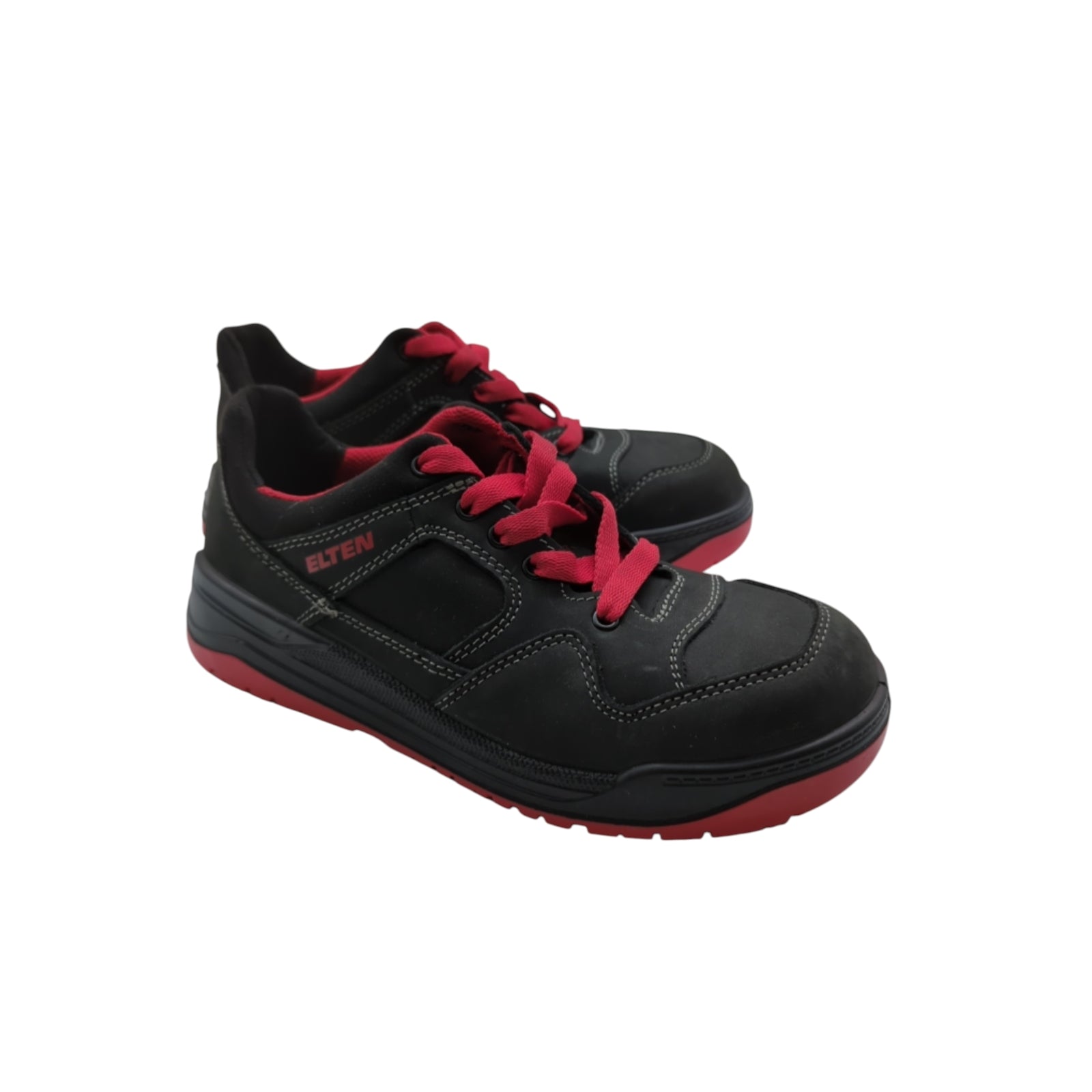 ELTEN Maverick Black-Red Low ESD S3 Sicherheitsschuhe Gr. 40 Schwarz/Rot