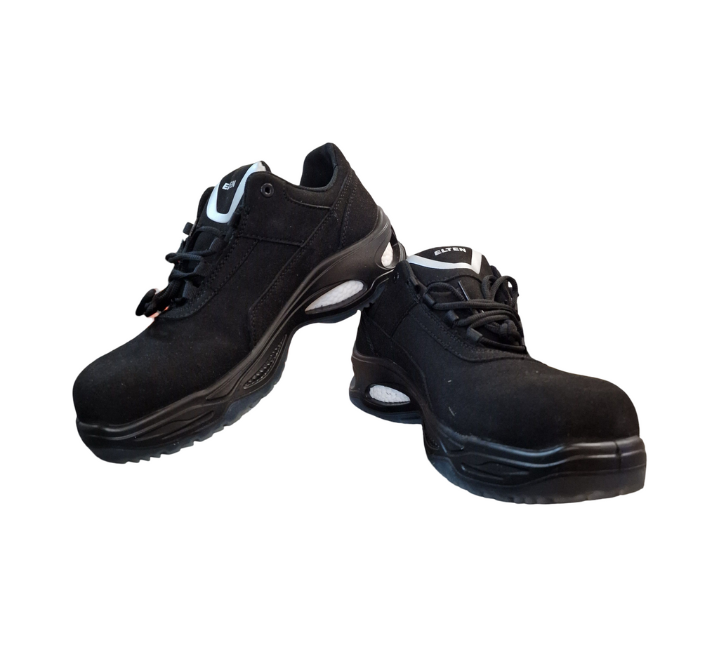 ELTEN MILOW Low ESD S2 Sicherheitsschuhe Herren Kunststoffkappe Gr. 45 Schwarz