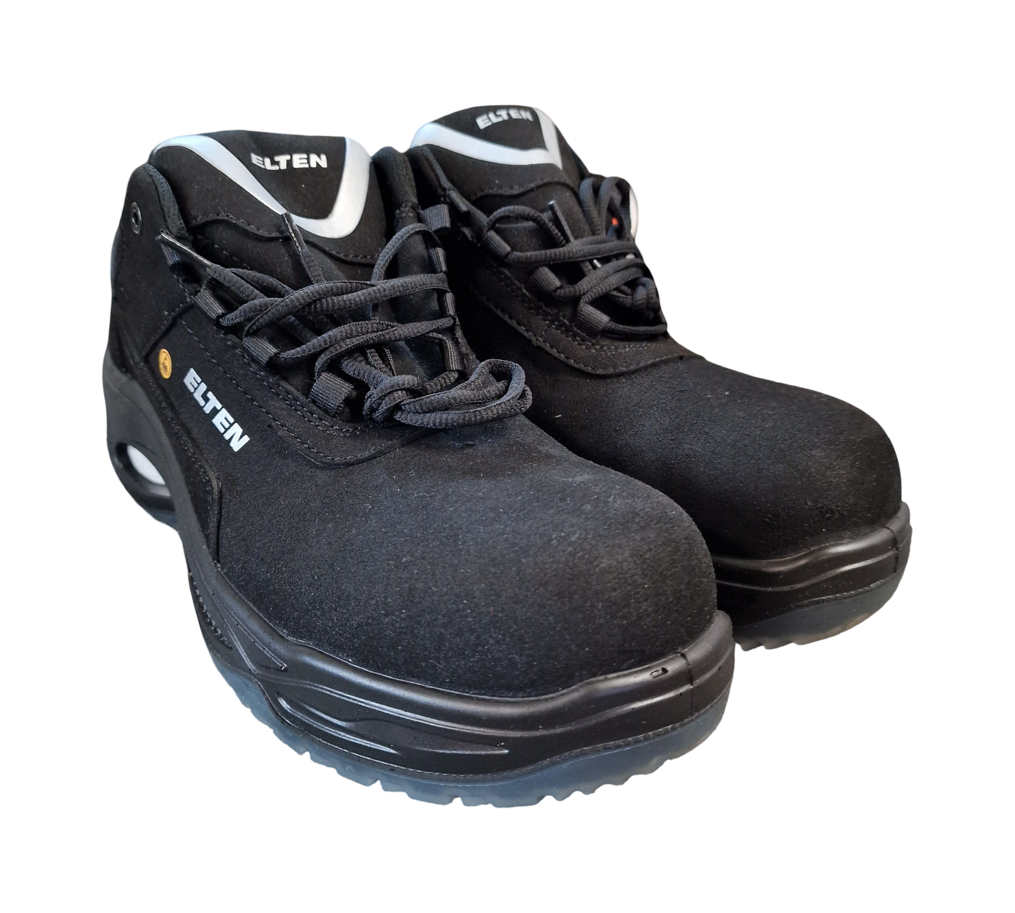 ELTEN MILOW Low ESD S2 Sicherheitsschuhe Herren Kunststoffkappe Gr. 45 Schwarz